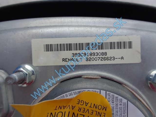 volantový airbag na renault tháliu II, 8200726623
